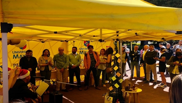 Colaboradores y académicos de la sede Temuco celebraron Navidad